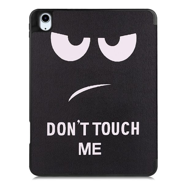 Til iPad Air 11 (2024) Etui Tre-fold Stativ Tablet Cover med Pen Holder - Don't Touch Multicolor