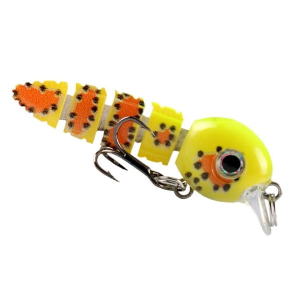 5 todenmukaista kalastusuistia Crankbait säilytyslaatikolla Multicolor
