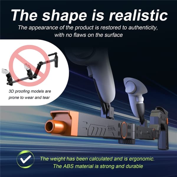 STARTRC PELIT Meta Quest 3S Quest 3 magneettinen VR-asemäntäammuntapeli Black