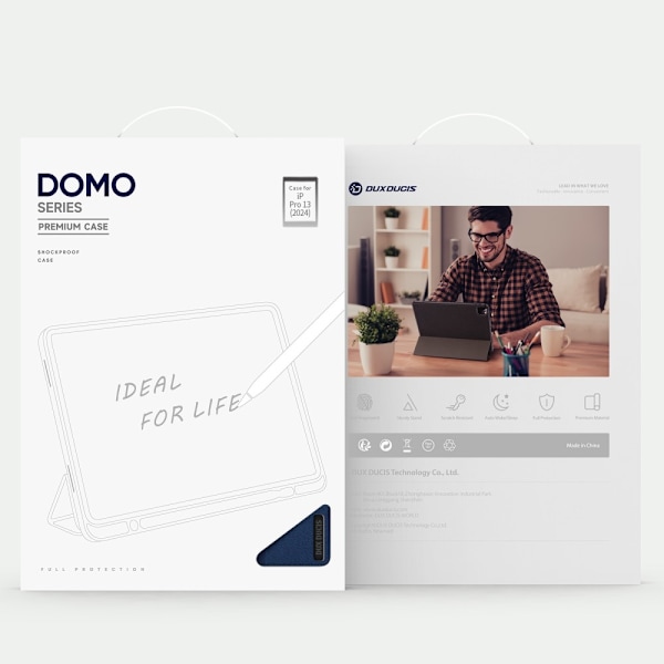 DUX DUCIS Domo iPad Pro 13 (2024) Tri-fold Stativ - Blå Blue