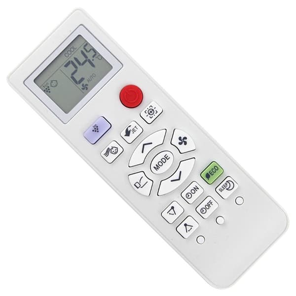 Sharp-ilmastointilaitteen CRMC-A936JBEZ-kaukosäätimen vaihto White