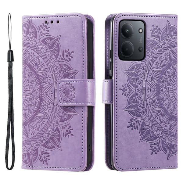 För Xiaomi Redmi 15C Stativfodral Totem Plånboksfodral Lila