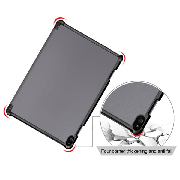 Tri - fold Cover til Lenovo Tab P10 - Grå Grey