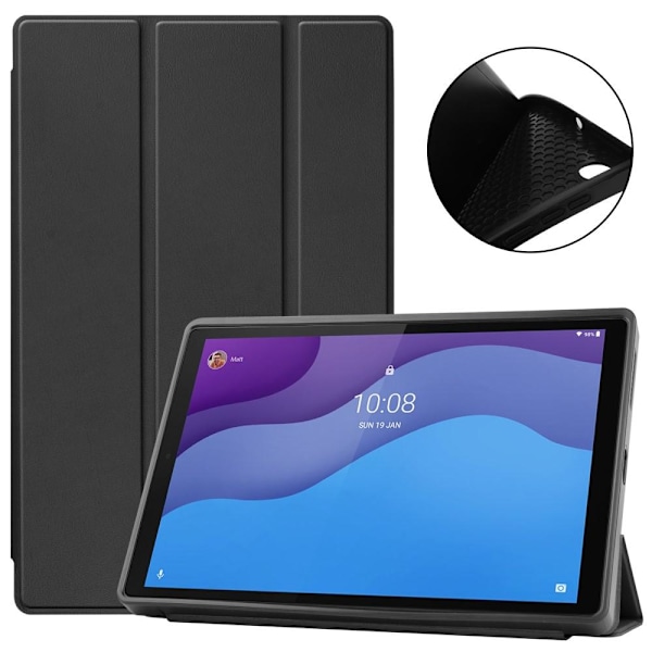 Trifoldet stativetui til Lenovo Tab M10 HD Gen 2 TB-X306F - Sort Black