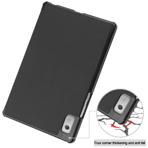 Til Lenovo Tab M9 Trifoldet Stativdæksel - Sort Black