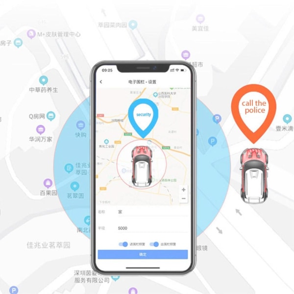 GPS Tracker OBD Plug and Play 4G Locator Anti-Loss Device Svart