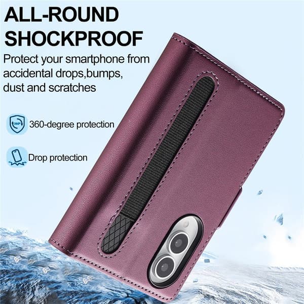 LC.IMEEKE Telefonpungcover med støtte til Samsung Galaxy Z Fold8 Purple