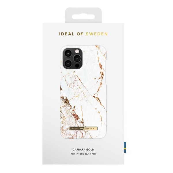 iDeal Of Sweden iPhone 12 / iPhone 12 Pro skal - Carrara Gold Guld