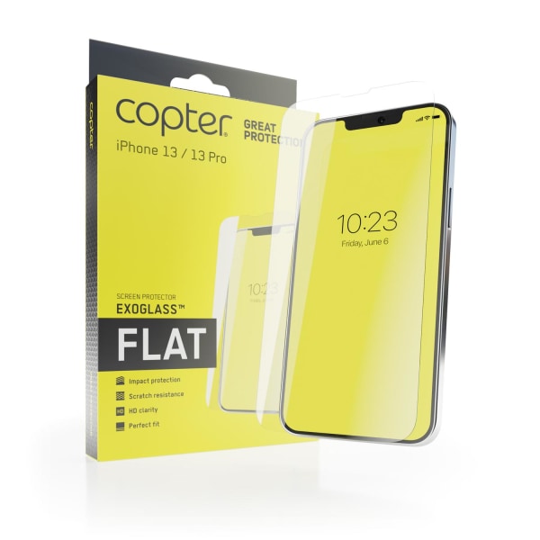 Copter Exoglass Flat till iPhone 13 / 13 Pro Transparent