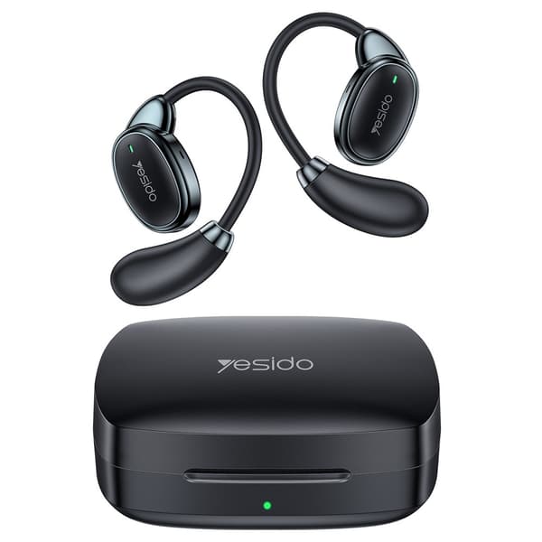 YESIDO Oversettelsesheadset – Bluetooth AI-oversettelse (Open-Ear) – Svart Black