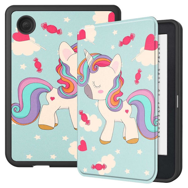 Kotelon kansi Kobo Clara 2E - Unicorn Blue