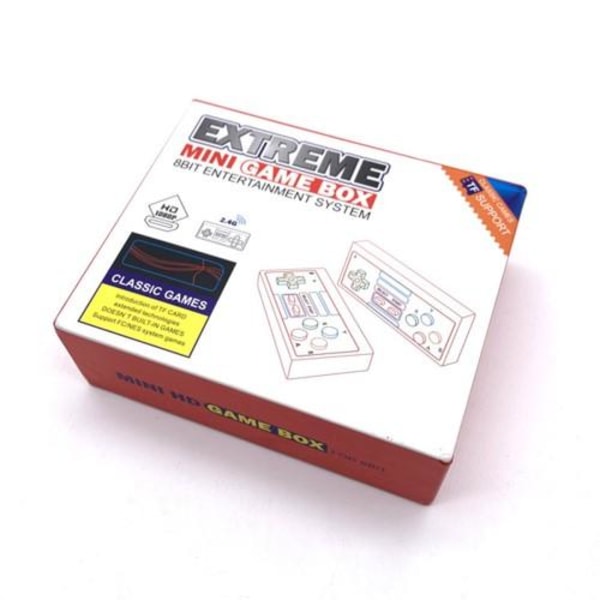 Classic Game Box 8-bittinen viihdejärjestelmä TV-pelikonsoli (si Black