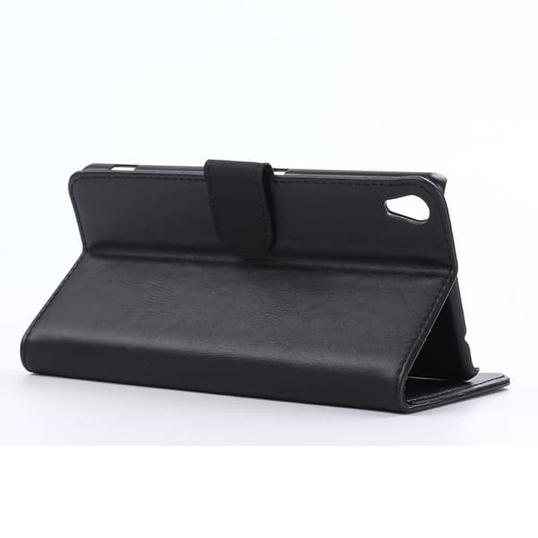 Sony Xperia XA Ultra Retro Lommebok - cover - Sort Black