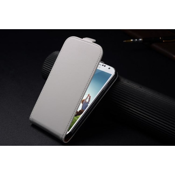 Samsung Galaxy S4 i9500 Flipp Läderfodral VIT White