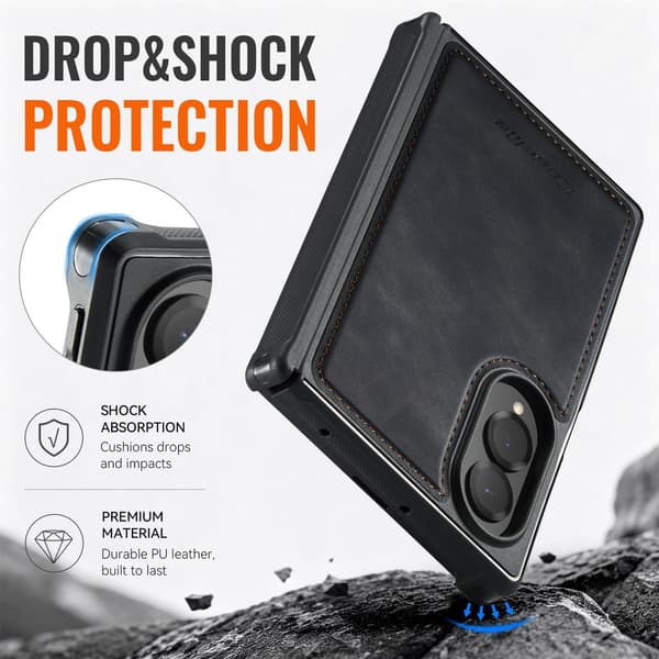CASEME Magnetisk telefoncover til Samsung Galaxy Z Fold8 Black