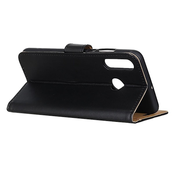 Samsung Galaxy A20s Pung Stand Beskyttende Telefonetui - Sort Black