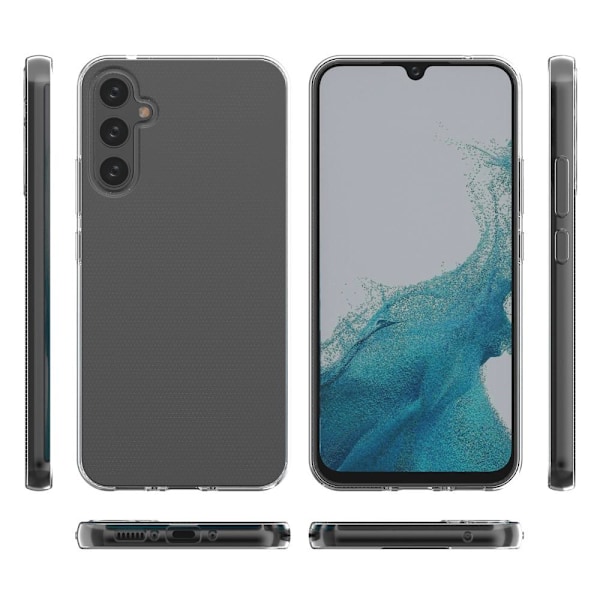 För Samsung Galaxy A34 5G Soft Slim TPU Fodral Skal Transparent Transparent