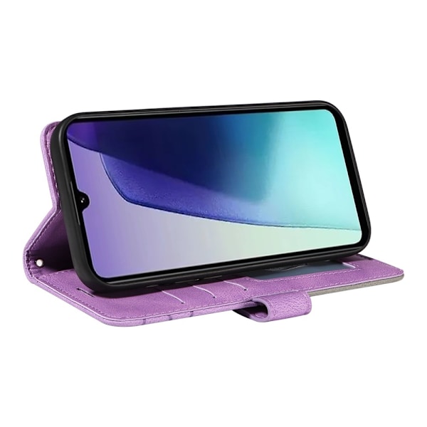 Til Xiaomi Redmi 14C KT - serie - 1 dobbeltfarve tegnebog Purple