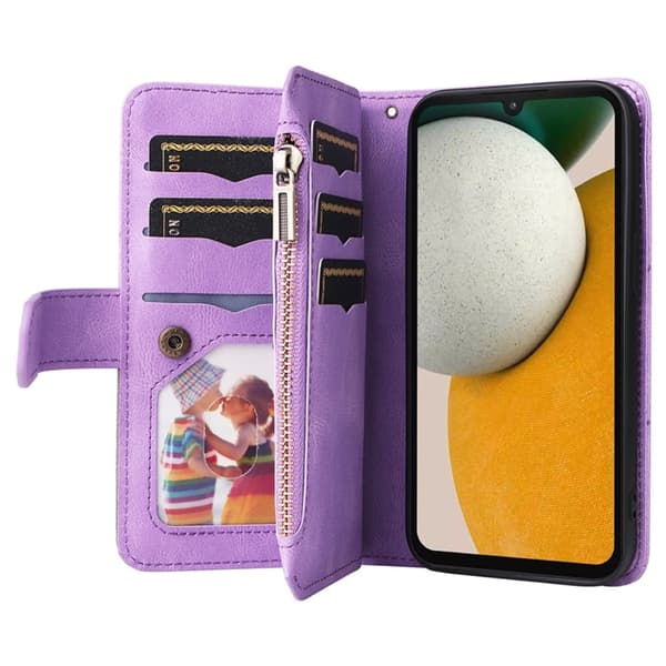 KT multifunktions - serie - 5 til Samsung Galaxy A15 telefonetui Purple
