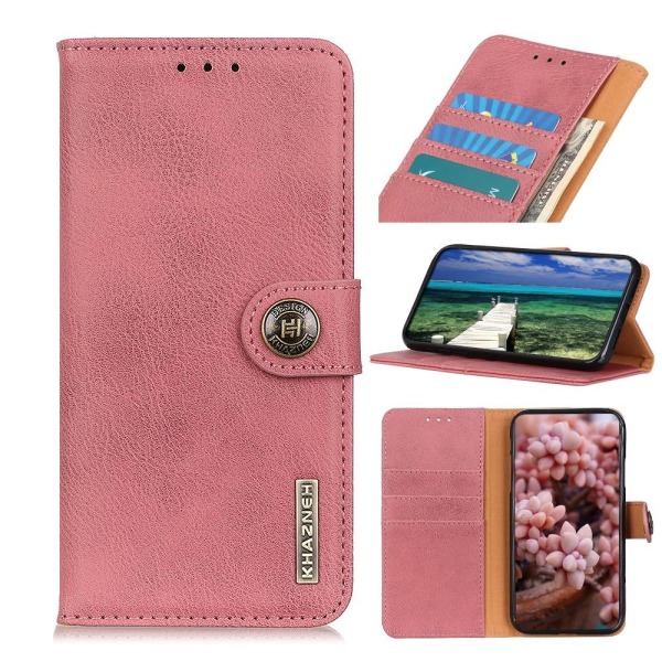 KHAZNEH Lommebok Stativ Etui for Xiaomi 11T / 11T Pro - Rosa Pink