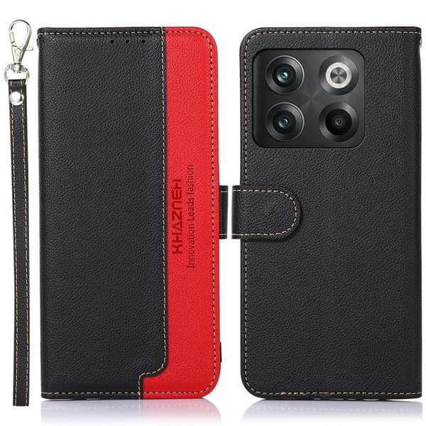 KHAZNEH puhelimen kansi OnePlus 10T/Ace Pro - musta/punainen Black