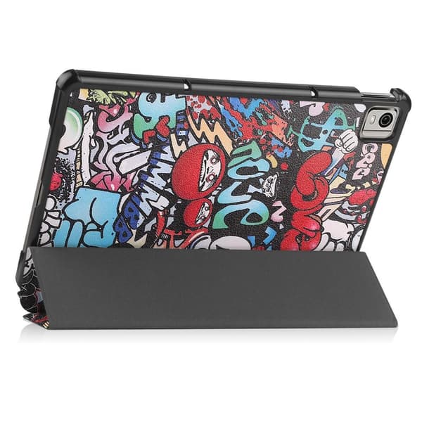 Nokia T21 Trifold Stand Sleep Wake - tabletin suojakotelo - Graffiti Multicolor