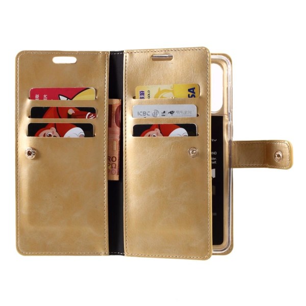 Samsung Galaxy S21+ (Plus) MERCURY GOOSPERY Mansoor Wallet Case  - Gold Gold