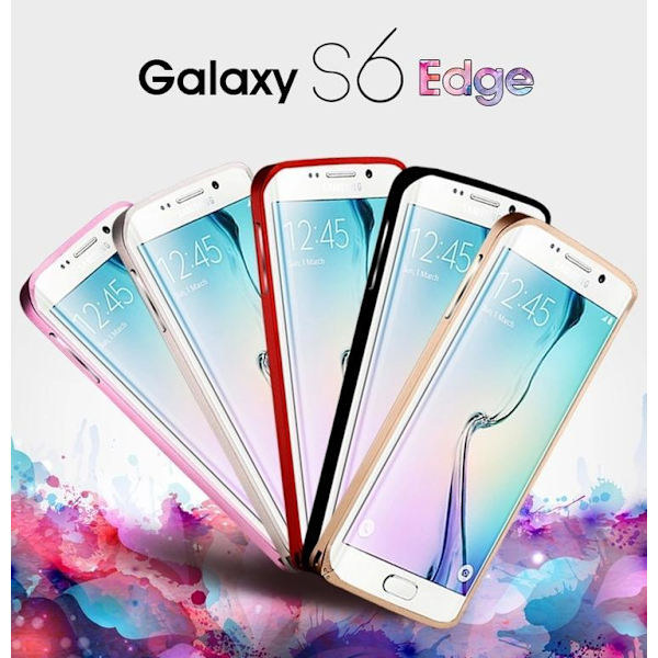 Samsung Galaxy S6 Edge Aluminium Bumper Svart