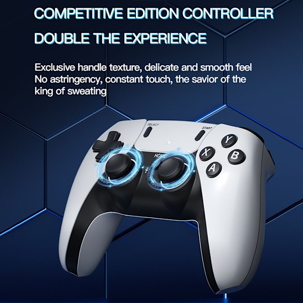 Game Stick 4K Dual 2.4G langattomat peliohjaimet ja 128G 30000+ Games for TV White