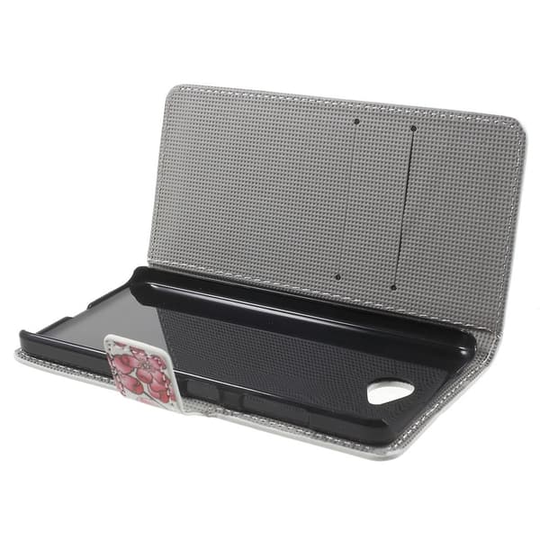 Microsoft Lumia 650 Lompakkokotelo Plum Blossom Black