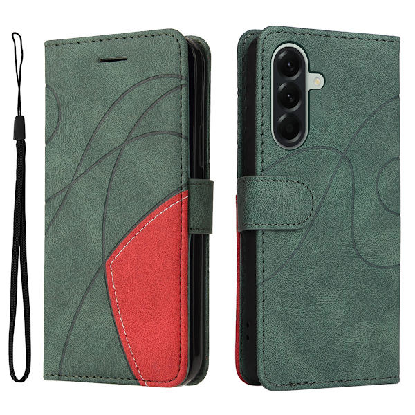 Til Samsung Galaxy A57 5G lommebokdeksel Green