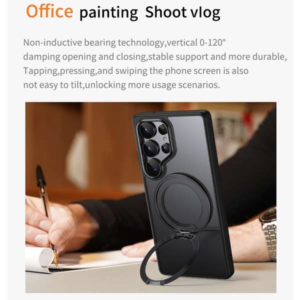 Til Samsung Galaxy S25 Ultra Cover Kompatibelt med MagSafe Black