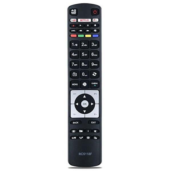 Fjärrkontroll Ersättning för RC5118F För Hitachi TV Svart