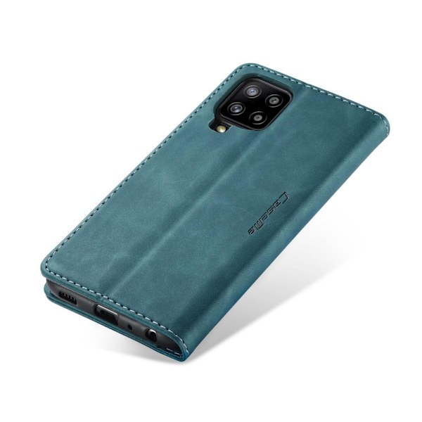 CASEME Retro Lommebok Etui for Samsung Galaxy A12 - Blå Blue