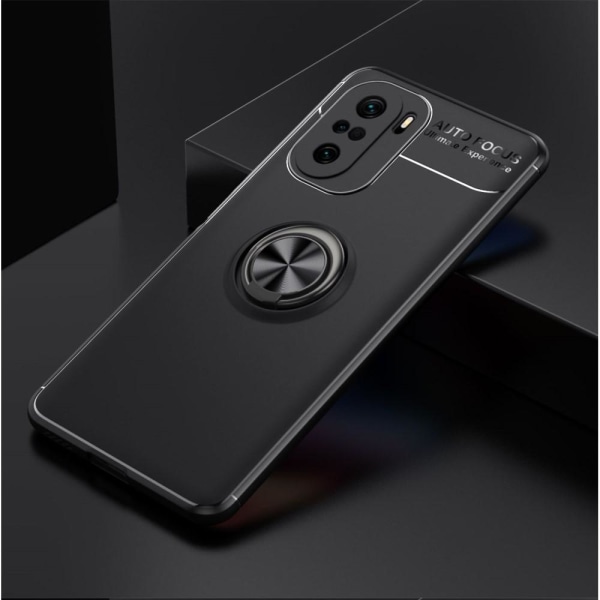 Finger Ring Kickstand TPU Case for Xiaomi Mi 11i Black