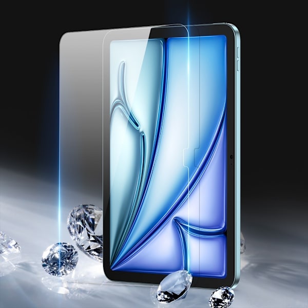 DUX DUCIS Skjermbeskytter for iPad Air 11 (2024) - Berøringsfølsom, Medium Alumina Glass Film Transparent