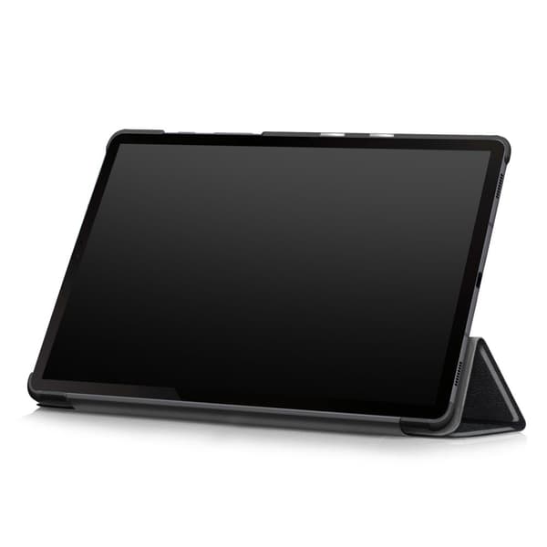 Tri - fold Stand Suojakuori - Samsung Galaxy Tab S6 - Musta Black