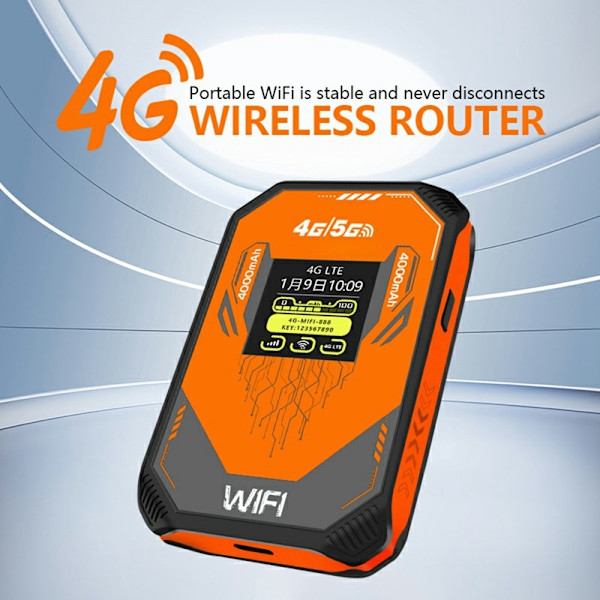 Eurasisk Version 4G WiFi Router MiFi Hotspot SIM-kortplats Mobilt Trådlöst Modem Orange