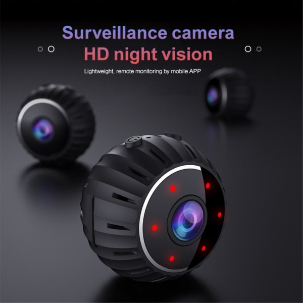 X10 Mini Spy Camera Wireless Wifi IP Home Security Cam HD 1080P Svart