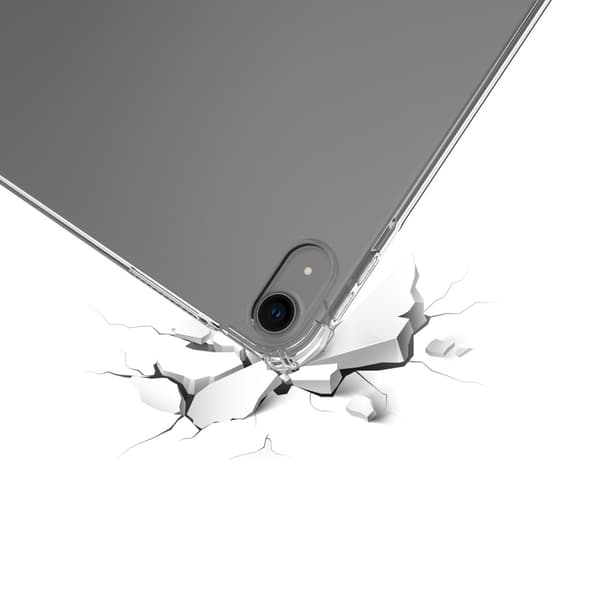 Til iPad Air 11 (2024) Tablet Etui Fire Drop Beskyttelse TPU Bagside Cover Transparent