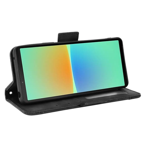 Pengesekk Stativ Telefonveske for Sony Xperia 10 V Black