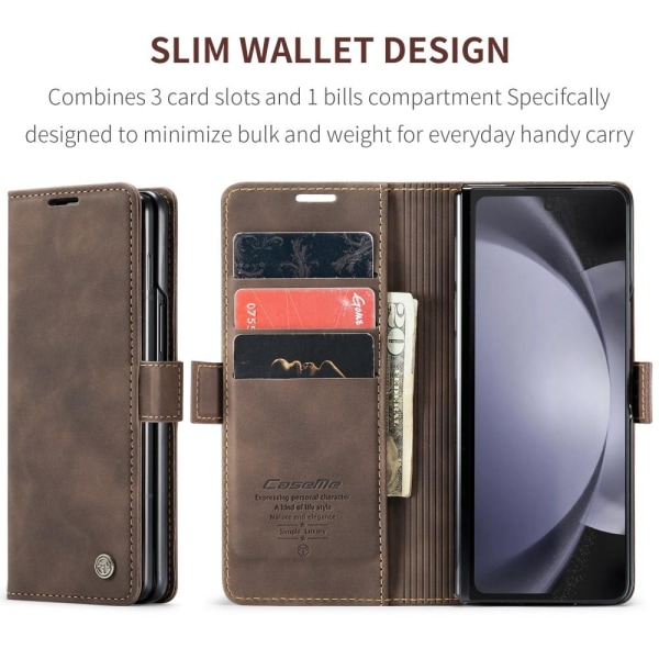 CASEME Telefondeksel Samsung Galaxy Z Fold 5 5G Dark brown