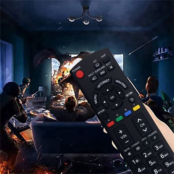 Fjernkontrollerstatning for N2QAYB000779 For Panasonic TV Black