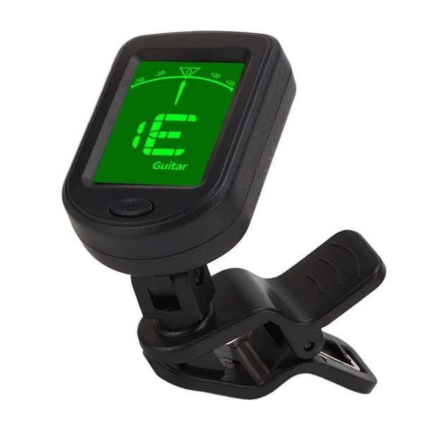Akustisk gitarr Tuner Bärbar Clip On Tuner för stränginstrument Tuning Tool Svart