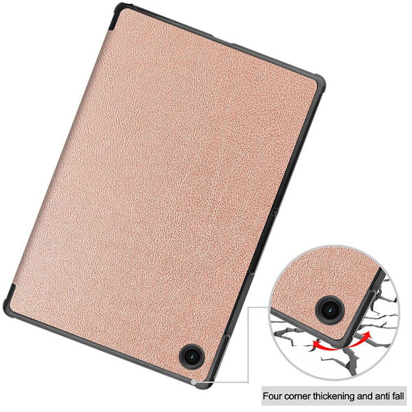 Trifoldet stativetui til Samsung Galaxy Tab A8 10.5" (2021) - Rose Gold Pink gold