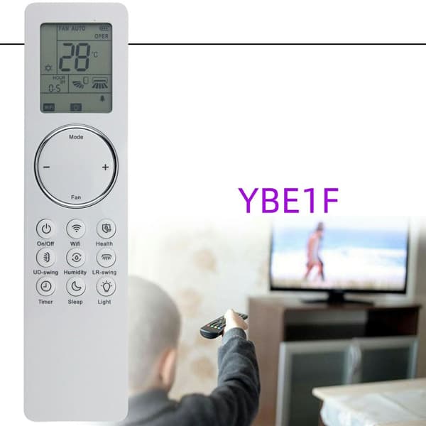 Ersättning Fjärrkontroll YBE1F för GREE TOSOT luftkonditionering AC Vit