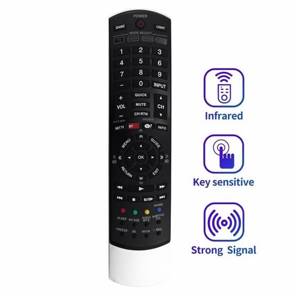 Fjernkontrollerstatning for CT-90367 For Toshiba TV Black