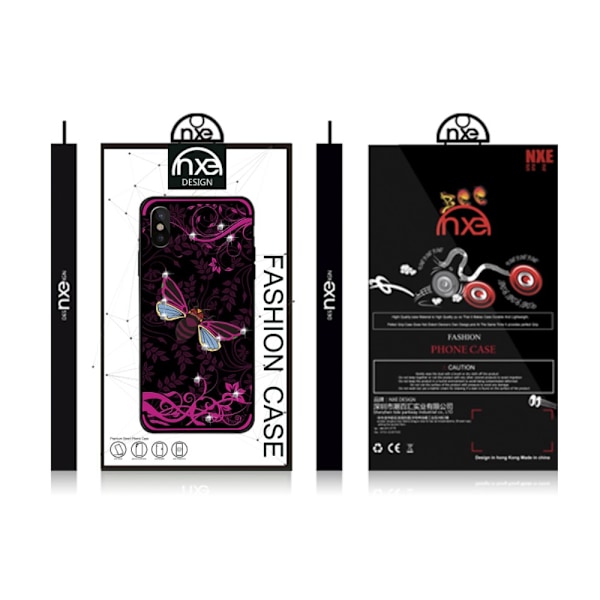 NXE iPhone X TPU-deksel - Rose Bee