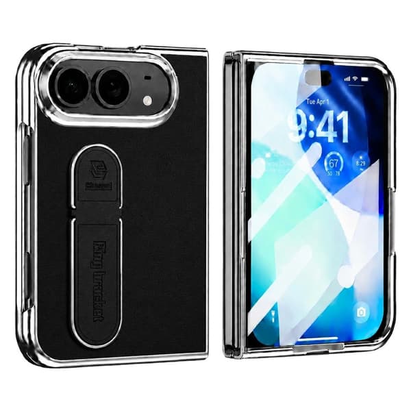 Telefondeksel med skjermbeskyttelse til iPhone Duo Black