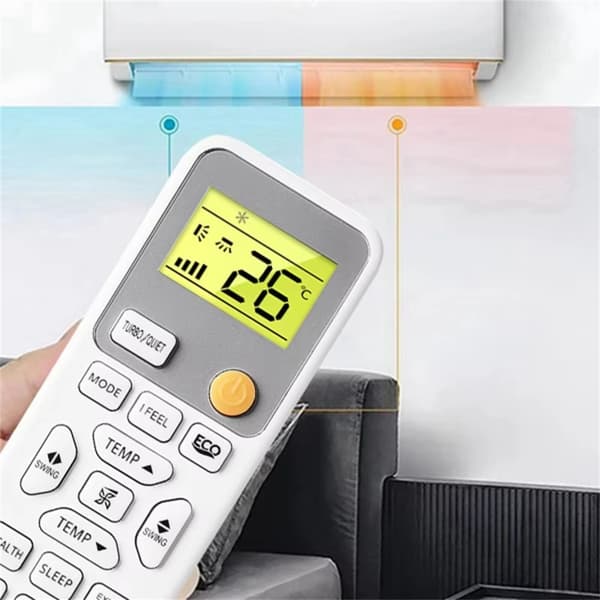 Fjärrkontroll Ersättning för 0010406609E för Haier Air Conditioner Vit